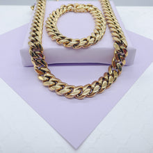 Load image into Gallery viewer, 14k Gold Filled Miami Cuban Link Chain Necklace, 14mm Thick