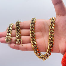 Load image into Gallery viewer, 14k Gold Filled Miami Cuban Link Chain Necklace, 14mm Thick
