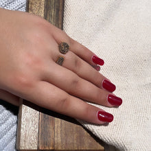 Load image into Gallery viewer, 18k Gold Filled Adjustable Pave Panther Head Ring