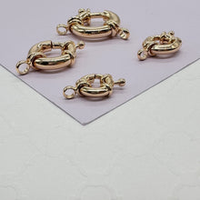 Load image into Gallery viewer, 18k Gold Filled Large Spring Ring Clasp Creative Design Styling Supplies Components & Parts