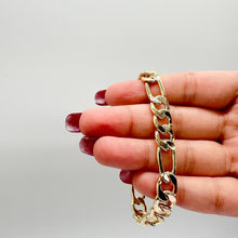 Load image into Gallery viewer, 18k Gold Filled 9mm Thick Figaro Chain & Bracelet sold separately