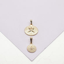 Load image into Gallery viewer, 18k Gold Filled Northern Star Medal Pendant