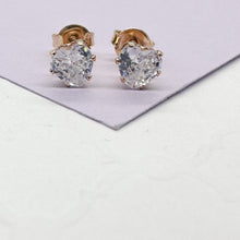 Load image into Gallery viewer, 18k Gold Filled Baby Heart Stud Earring