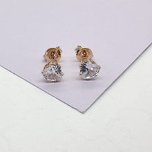 Load image into Gallery viewer, 18k Gold Filled Baby Heart Stud Earring