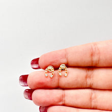 Load image into Gallery viewer, 18k Gold Filled Horse Shoe Zirconia Stone Stud Earring