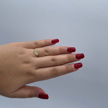 Load image into Gallery viewer, 18k Gold Filled Heart Ring: Dainty Cubic Zirconia Ring