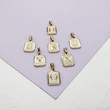 Load image into Gallery viewer, 18k Gold Filled Plain Initial Pendant