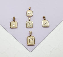 Load image into Gallery viewer, 18k Gold Filled Plain Initial Pendant