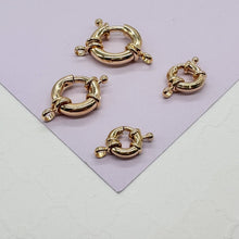 Load image into Gallery viewer, 18k Gold Filled Large Spring Ring Clasp Creative Design Styling Supplies Components & Parts