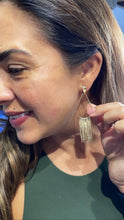 Load image into Gallery viewer, 18k Gold Filled Oval Tear Drop Shaped Chandelier Earring