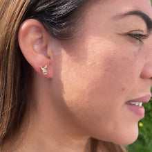 Load image into Gallery viewer, 18k Gold Filled Plain Bunny Logo Stud Earring