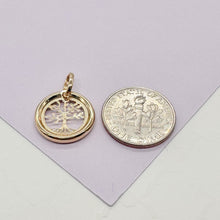 Load image into Gallery viewer, 18k Gold Filled Small Circle See Through Pendants