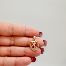 Load image into Gallery viewer, 18k Gold Filled Plain Anchor With Rope Pendant
