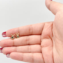 Load image into Gallery viewer, 18k Gold Filled Plain Bunny Logo Stud Earring