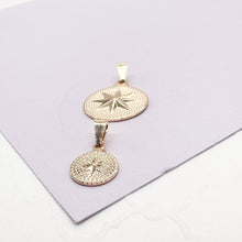 Load image into Gallery viewer, 18k Gold Filled Northern Star Medal Pendant