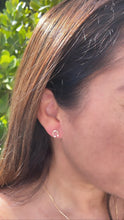 Load image into Gallery viewer, 18k Gold Filled Horse Shoe Zirconia Stone Stud Earring