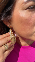 Load image into Gallery viewer, 18k Gold Filled Long Chandelier Earrings, Beaded Dangling Earrings