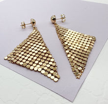 Load image into Gallery viewer, 18k Gold Filled Long Chandelier Earrings, Beaded Dangling Earrings