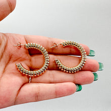 Load image into Gallery viewer, 18k Gold Filled Open Coil Twisted Hoop Earrings