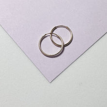 Load image into Gallery viewer, 18k Gold Filled Small Thin Endless Hoop Earrings