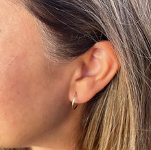 Load image into Gallery viewer, 18k Gold Filled Small Thin Endless Hoop Earrings