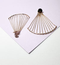 Load image into Gallery viewer, 18k Gold Filled Delicate, Fish Fin Like Earrings