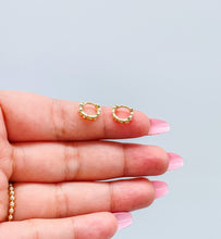 Load image into Gallery viewer, 18k Gold Filled Plain Braided Huggie Earring Available in 2 Sizes