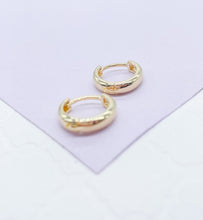 Load image into Gallery viewer, 18k Gold Filled Plain Extra Small Huggie Earring