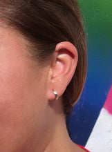 Load image into Gallery viewer, 18k Gold Filled Ultra Light & Tiny Squared Huggie Earring