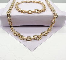 Load image into Gallery viewer, 18k Gold Filled Chunky 6 mm Cable Link Paper Clip Set