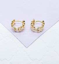 Load image into Gallery viewer, 18k Gold Filled Extra Small Tree Leaf Earring