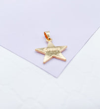 Load image into Gallery viewer, 18k Gold Filled Solid Star With Dream Quote Center