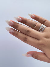 Load image into Gallery viewer, 925 Sterling Silver Unified Circle Ring With engraved textures