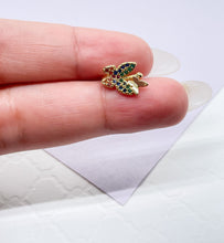 Load image into Gallery viewer, 18k Gold Filled Rainbow Themed Butterfly Earring Cuff