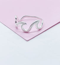 Load image into Gallery viewer, 925 Sterling Silver Plain Beach Wave Ring