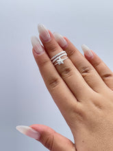 Load image into Gallery viewer, 925 Sterling Silver Beach Themed 3 Rows With Star Fish Ring