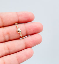 Load image into Gallery viewer, 18k Gold Filled Plain Heart Ring With CZ Stones on Ring Band