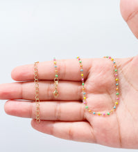 Load image into Gallery viewer, 18k Gold Filled Colorful Bead Set: Summer Beach Jewelry