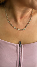 Load image into Gallery viewer, 18k Gold Filled Figaro Mariner Fusion Chain with Stamped Pattern