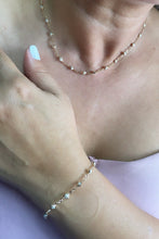 Load image into Gallery viewer, 18k Gold Filled Diamond Shaped Gold Guard With Small Round Pearl Set
