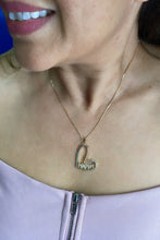 Load image into Gallery viewer, 18k Gold Filled Colorful Heart Necklaces With Love, Hope and Happy