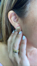 Load image into Gallery viewer, 18k Gold Filled Open Smooth Multi-Rowed Hoop Earrings