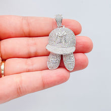 Load image into Gallery viewer, 18k Gold Filled Micro Pavê Large Baseball Cap with shoes Pendant