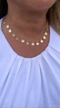 Load image into Gallery viewer, 18k Gold Filled Charm Necklace and Bracelet Set: Mini Medallion Jewelry