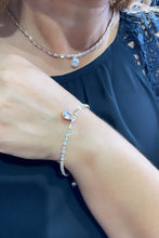 Load image into Gallery viewer, 18k GoldFilled Baguette CZ Stone Set With Pear Shaped Stone in Center