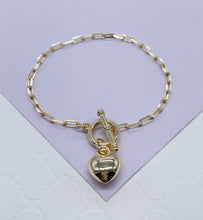 Load image into Gallery viewer, 18K Gold Filled Puffy Baby Heart Choker