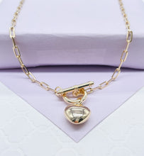 Load image into Gallery viewer, 18K Gold Filled Puffy Baby Heart Choker
