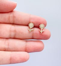 Load image into Gallery viewer, 18k Gold Filled Dainty Sunflower Set