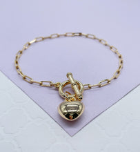 Load image into Gallery viewer, 18K Gold Filled Puffy Baby Heart Choker