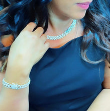 Load image into Gallery viewer, 18k Gold Filled Hip Hop Luxury Micro Pave Cubic Zirconia Bling Set Miami Cuban